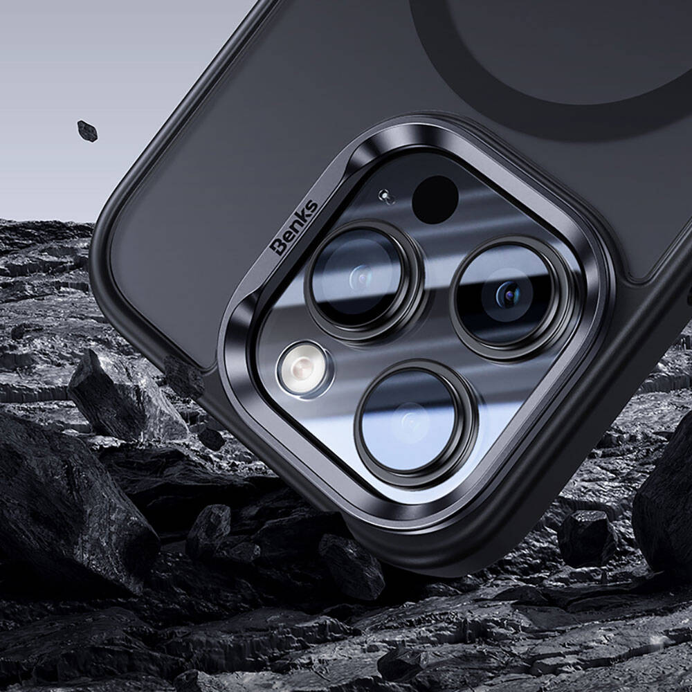 Apple iPhone 15 Uyumlu Kılıf Magsafe Şarj Özellikli Benks Mist Protective Kapak - 6
