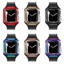 Apple Watch 7 45mm Uyumlu Zore KRD-88 Sert PC Kasa Koruyuculu Silikon Kordon - 1