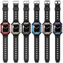 Apple Watch 7 45mm Uyumlu Zore KRD-88 Sert PC Kasa Koruyuculu Silikon Kordon - 2
