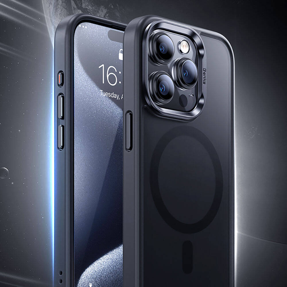 Apple iPhone 15 Pro Max Uyumlu Kılıf Magsafe Şarj Özellikli Benks Mist Protective Kapak - 7