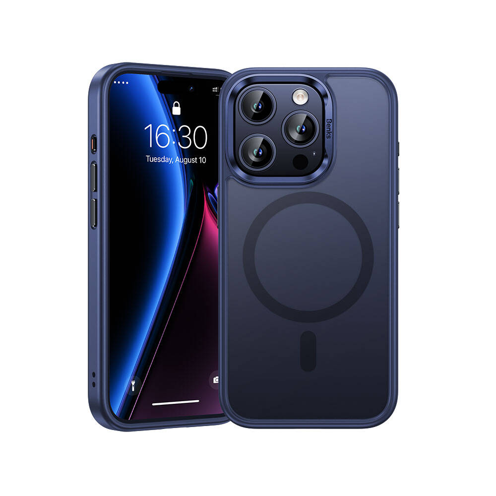 Apple iPhone 15 Pro Max Uyumlu Kılıf Magsafe Şarj Özellikli Benks Mist Protective Kapak - 17