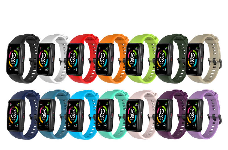 Huawei Band 6 Uyumlu Zore KRD-47 Silikon Kordon - 11