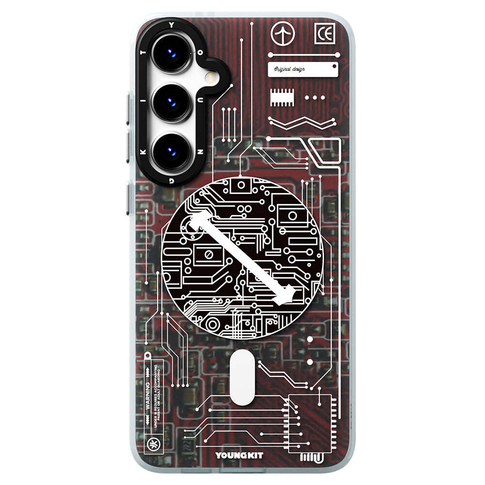 Samsung Galaxy S24 Plus Uyumlu Kılıf Magsafe Şarj Özellikli YoungKit Technology Serisi Kapak - 4