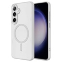 Samsung Galaxy S24 Uyumlu Kılıf Magsafe Şarj Özellikli Zore Krom Magsafe Silikon Kapak - 2