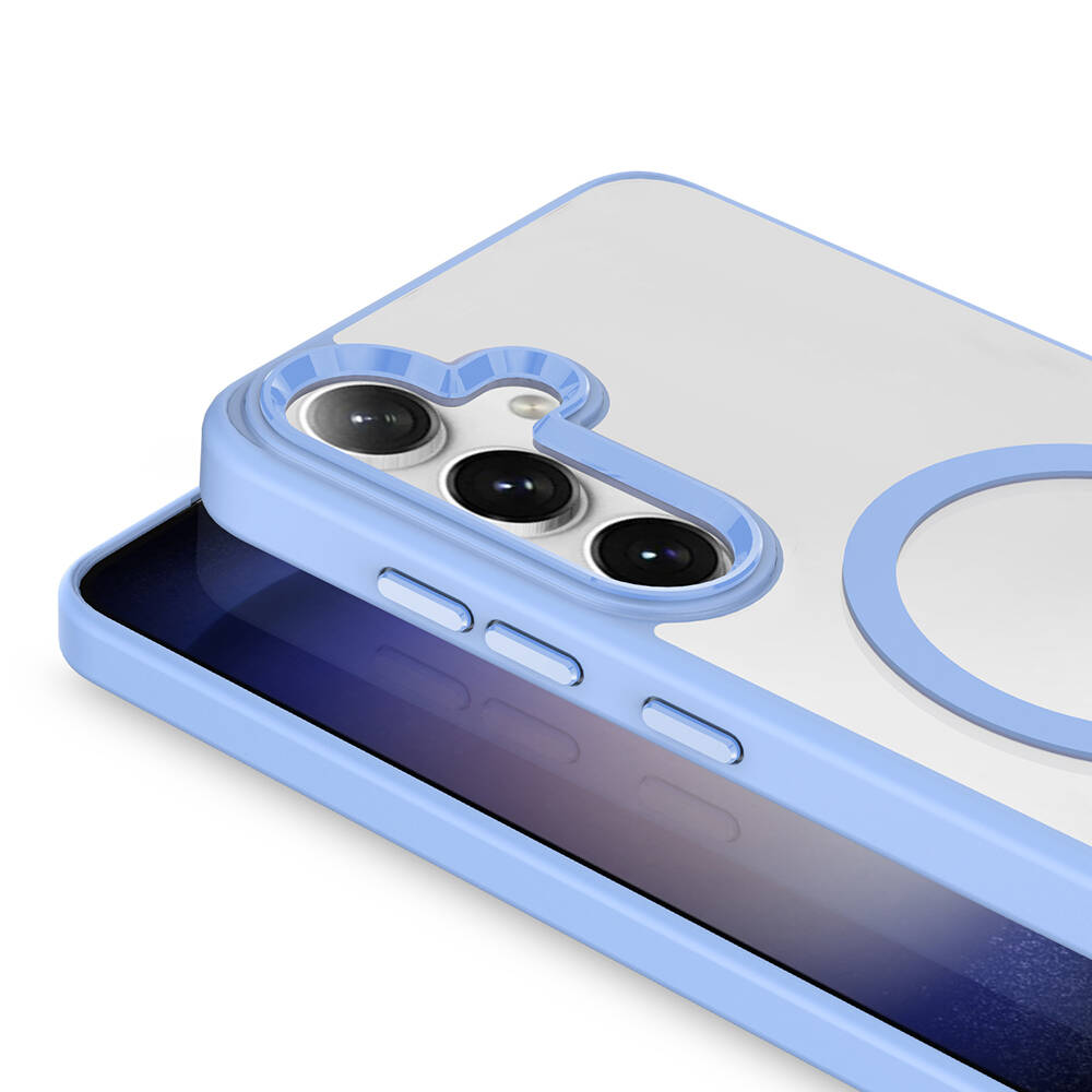 Samsung Galaxy S24 Uyumlu Kılıf Magsafe Şarj Özellikli Zore Krom Magsafe Silikon Kapak - 7