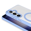 Samsung Galaxy S24 Uyumlu Kılıf Magsafe Şarj Özellikli Zore Krom Magsafe Silikon Kapak - 7