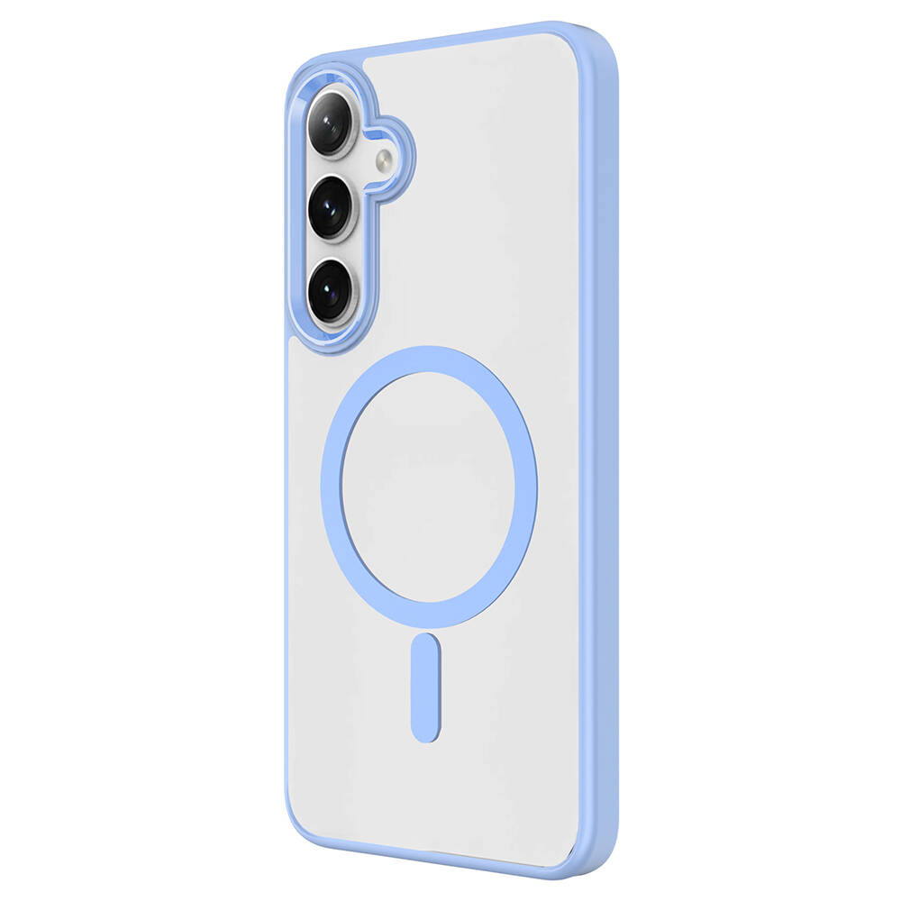 Samsung Galaxy S24 Uyumlu Kılıf Magsafe Şarj Özellikli Zore Krom Magsafe Silikon Kapak - 4