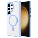 Samsung Galaxy S24 Ultra Uyumlu Kılıf Magsafe Şarj Özellikli Zore Krom Magsafe Silikon Kapak - 4