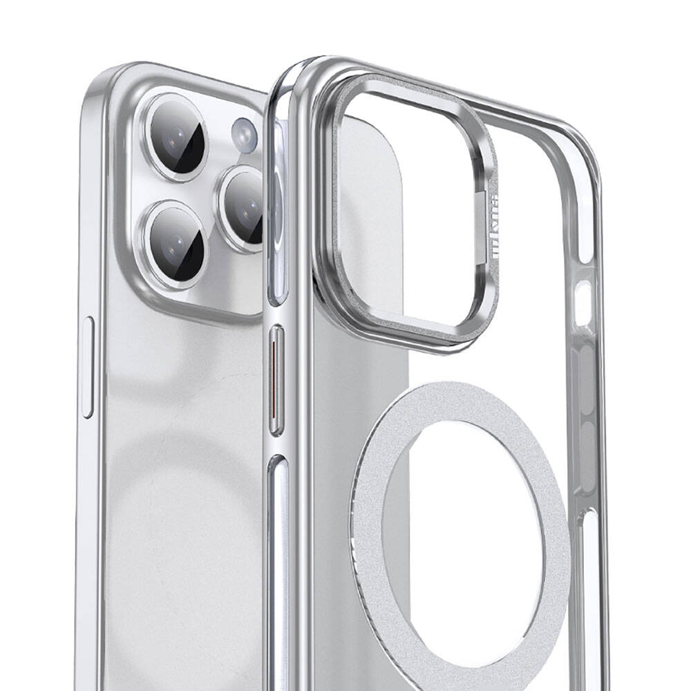 Apple iPhone 14 Pro Max Uyumlu Kılıf Magsafe Şarj Özellikli Wlons Standlı Efsane Kapak - 4