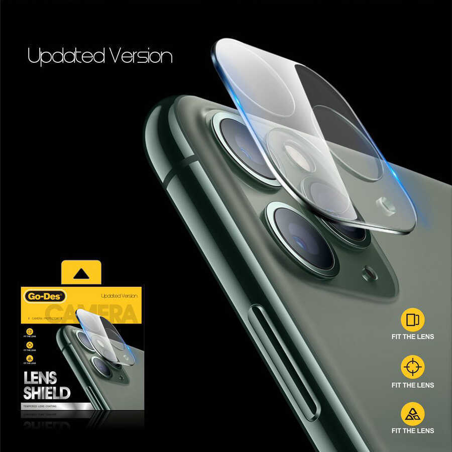 Apple iPhone 14 Pro Uyumlu Go Des Lens Shield Kamera Lens Koruyucu - 5