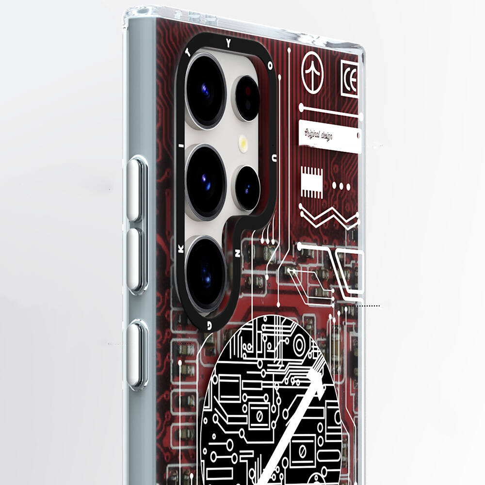 Samsung Galaxy S24 Ultra Uyumlu Kılıf Magsafe Şarj Özellikli YoungKit Technology Serisi Kapak - 5