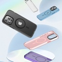 Apple iPhone 14 Pro Uyumlu Kılıf Mat Arka Yüzey Wireless Şarj Özellikli Zore Locik Kapak - 3