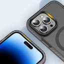 Apple iPhone 14 Pro Uyumlu Kılıf Mat Arka Yüzey Wireless Şarj Özellikli Zore Locik Kapak - 4