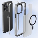 Apple iPhone 14 Pro Uyumlu Kılıf Mat Arka Yüzey Wireless Şarj Özellikli Zore Locik Kapak - 6