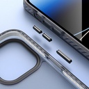 Apple iPhone 14 Pro Uyumlu Kılıf Mat Arka Yüzey Wireless Şarj Özellikli Zore Locik Kapak - 8