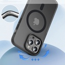 Apple iPhone 14 Pro Uyumlu Kılıf Mat Arka Yüzey Wireless Şarj Özellikli Zore Locik Kapak - 10