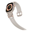 Apple Watch Ultra 49mm Uyumlu KRD-101 Titanyum Metal Başlıklı Silikon Kordon - 28