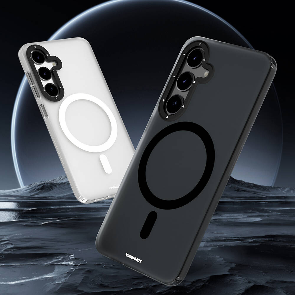 Samsung Galaxy S24 Uyumlu Kılıf Magsafe Şarj Özellikli Youngkit Hidden Sand Serisi Kapak - 3