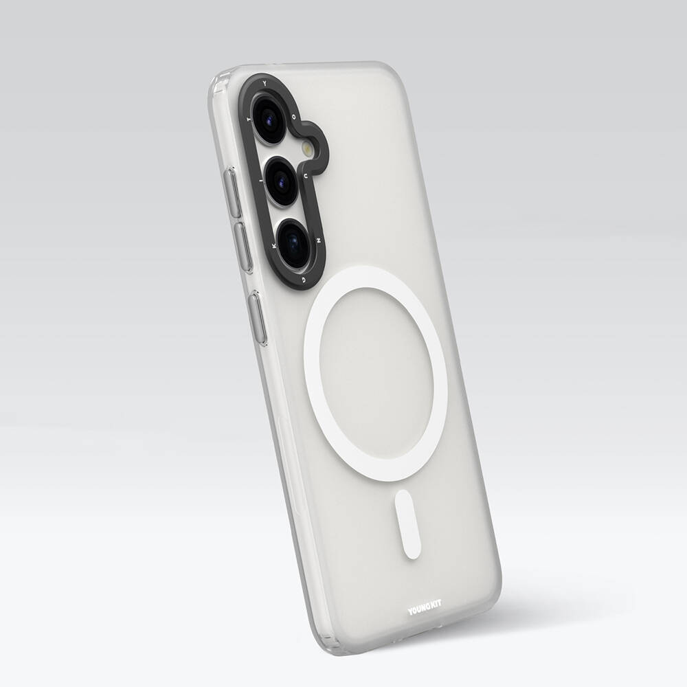 Samsung Galaxy S24 Uyumlu Kılıf Magsafe Şarj Özellikli Youngkit Hidden Sand Serisi Kapak - 4