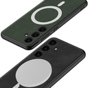 Samsung Galaxy S24 Plus Uyumlu Kılıf Magsafe Şarj Özellikli Deri Tasarımlı Zore Kıpta Nubuk Kapak - 3