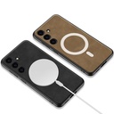 Samsung Galaxy S24 Plus Uyumlu Kılıf Magsafe Şarj Özellikli Deri Tasarımlı Zore Kıpta Nubuk Kapak - 7