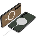 Samsung Galaxy S24 Plus Uyumlu Kılıf Magsafe Şarj Özellikli Deri Tasarımlı Zore Kıpta Nubuk Kapak - 9