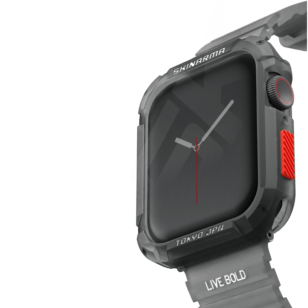 Apple Watch 7 45mm Uyumlu SkinArma Kurono Buzlu Tasarım Sert PC Kasa Koruyucu - 12