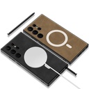 Samsung Galaxy S24 Ultra Uyumlu Kılıf Magsafe Şarj Özellikli Deri Tasarımlı Zore Kıpta Nubuk Kapak - 5