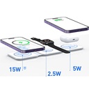 Recci RCW-36 3in1 Katlanabilir Magnetik Kablosuz Şarj Standı