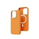 Apple iPhone 15 Pro Uyumlu Wiwu SP-019 Magsafe Şarj Özellikli Vegan Leather Deri Kapak - 3