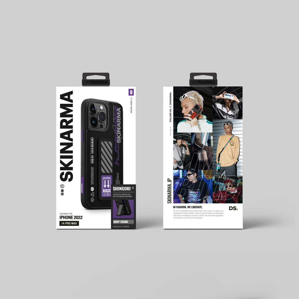 Apple iPhone 14 Pro Max Uyumlu Kılıf SkinArma Standlı Deri Görünümlü Shingoki Kapak - 9