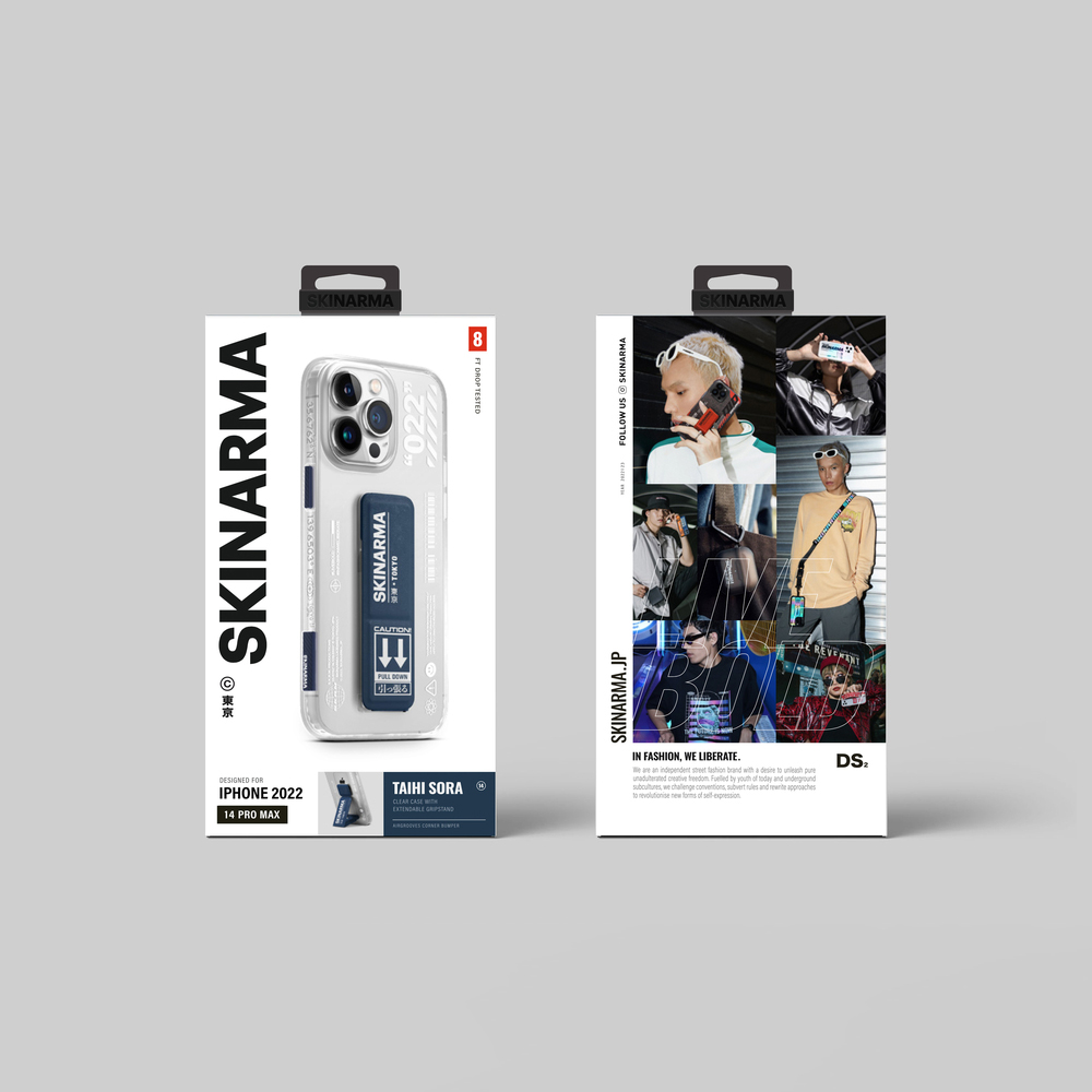 Apple iPhone 14 Pro Max Uyumlu Kılıf SkinArma Standlı Şeffaf Tasarımlı Taihi Sora Kapak - 6