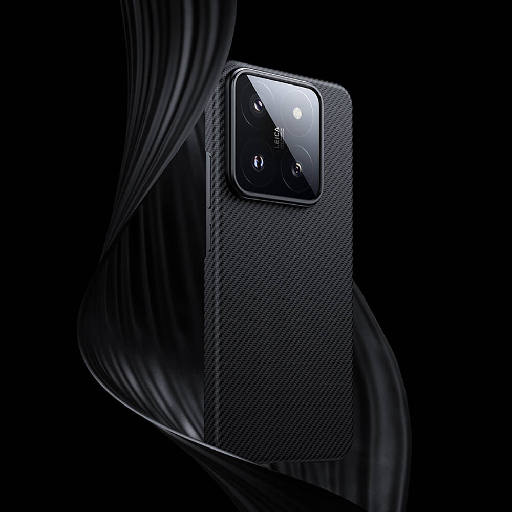 Xiaomi Mi 14 Kılıf Magsafe Özellikli Karbon Fiber Benks Essential ArmorAir 600D Kevlar Kapak - 1