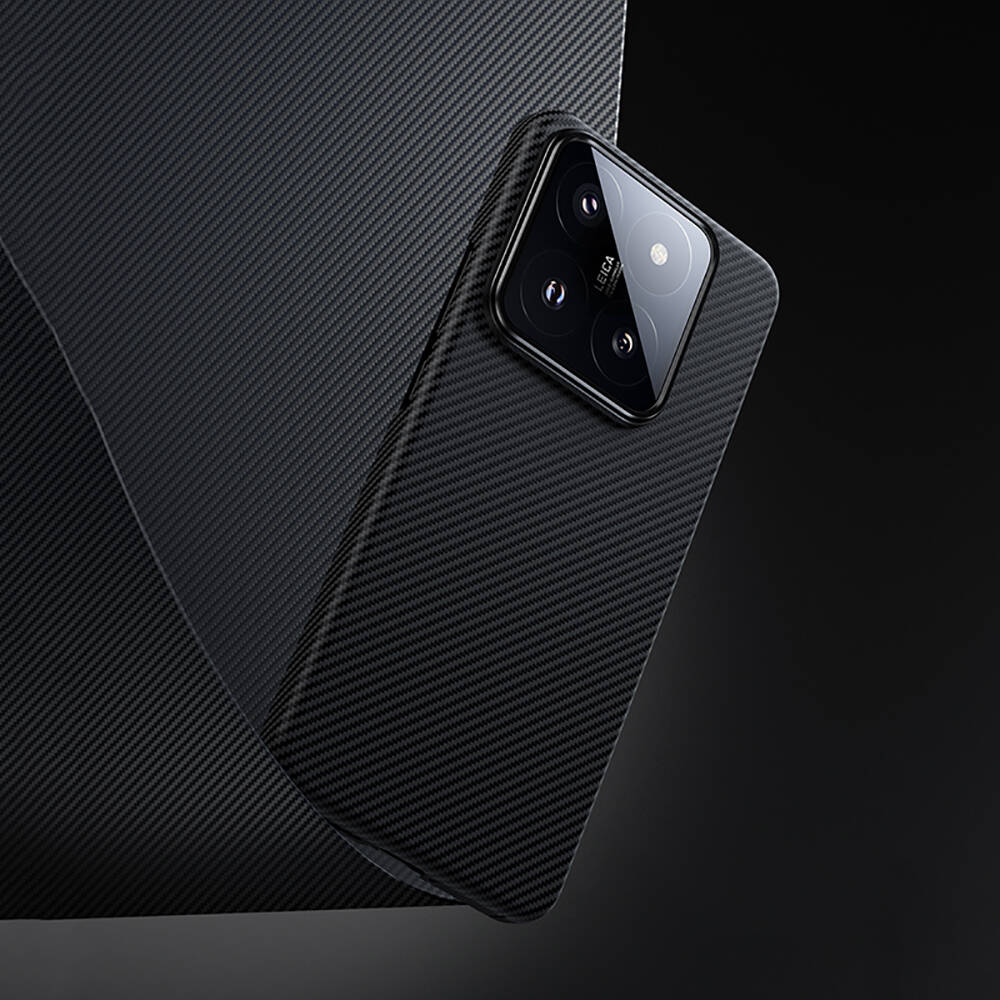 Xiaomi Mi 14 Kılıf Magsafe Özellikli Karbon Fiber Benks Essential ArmorAir 600D Kevlar Kapak - 3