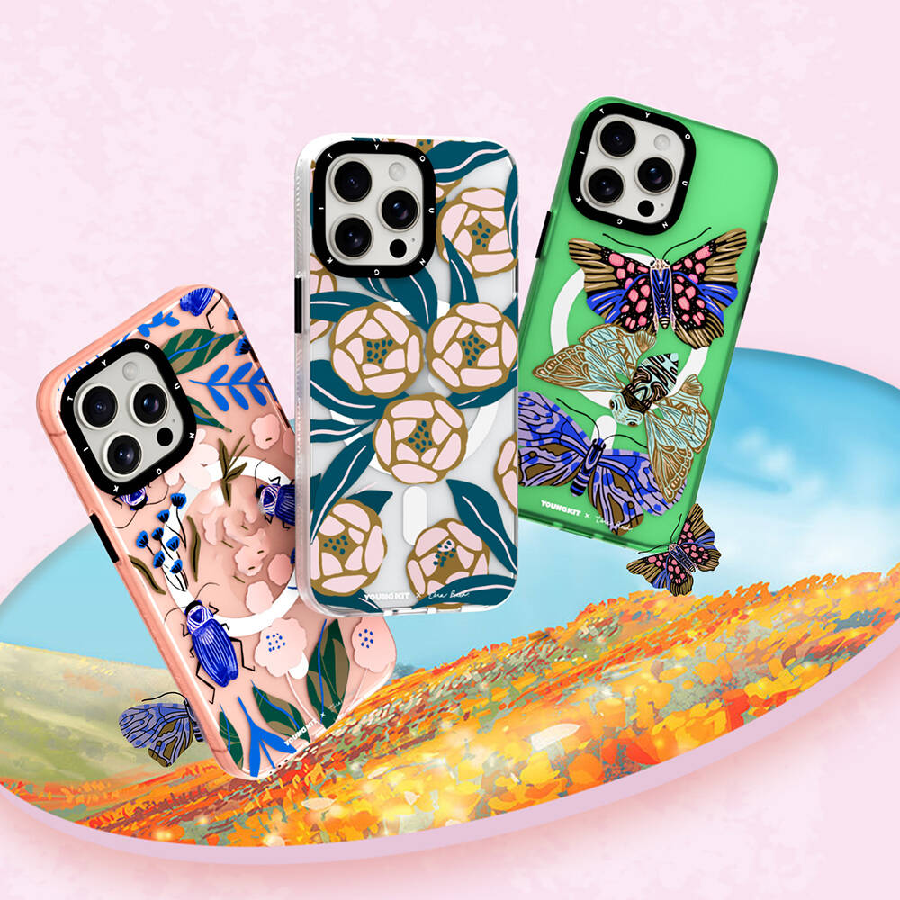 Apple iPhone 15 Pro Uyumlu Kılıf Magsafe Şarj Özellikli YoungKit Huagu Serisi Kapak - 6