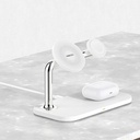 Recci RCW-20 Prestige Serisi 3in1 Magsafe 15W Hızlı Şarj Özellikli Magnetik Kablosuz Şarj Standı