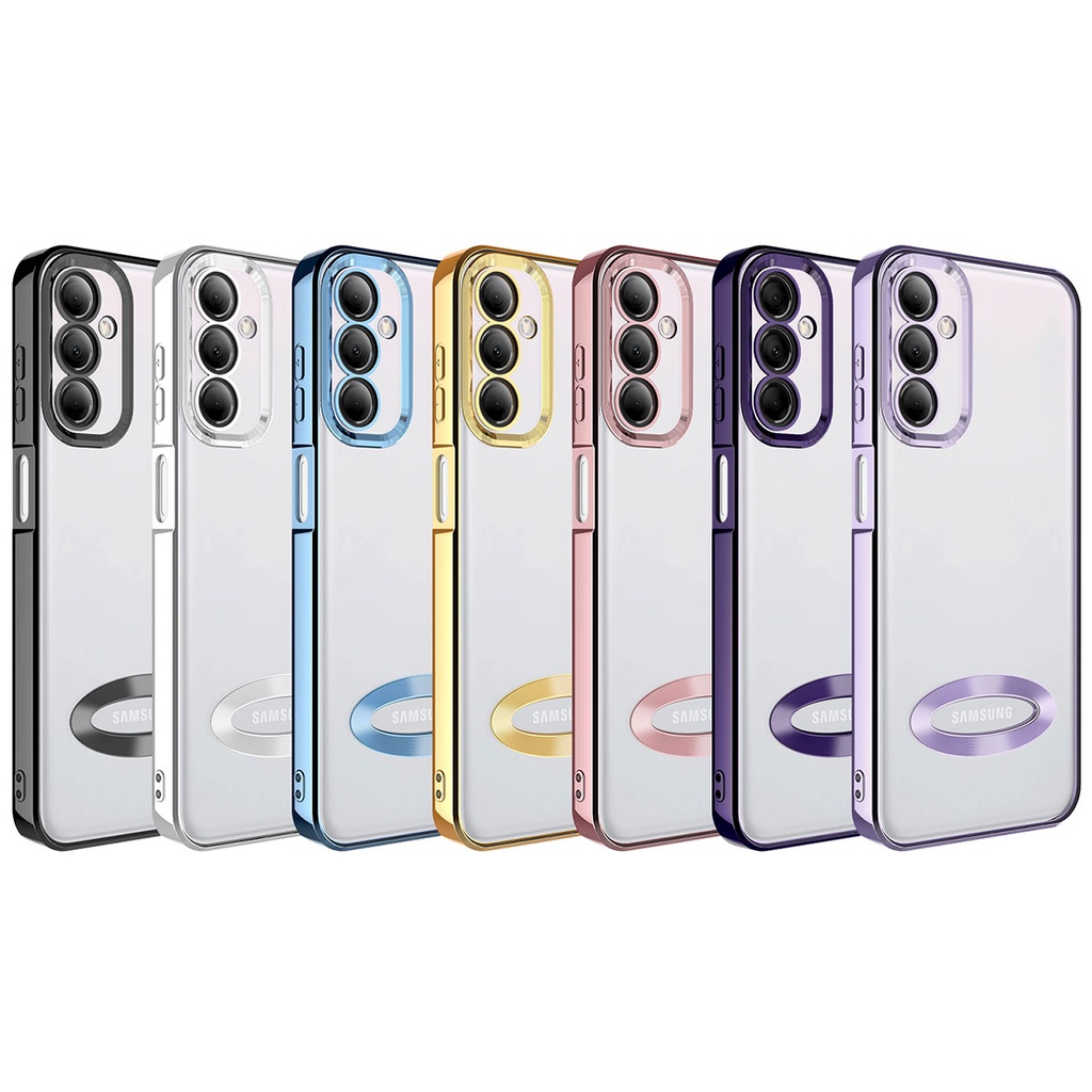 Samsung Galaxy M14 Uyumlu Kılıf Kamera Korumalı Logo Gösteren Zore Omega Kapak - 1