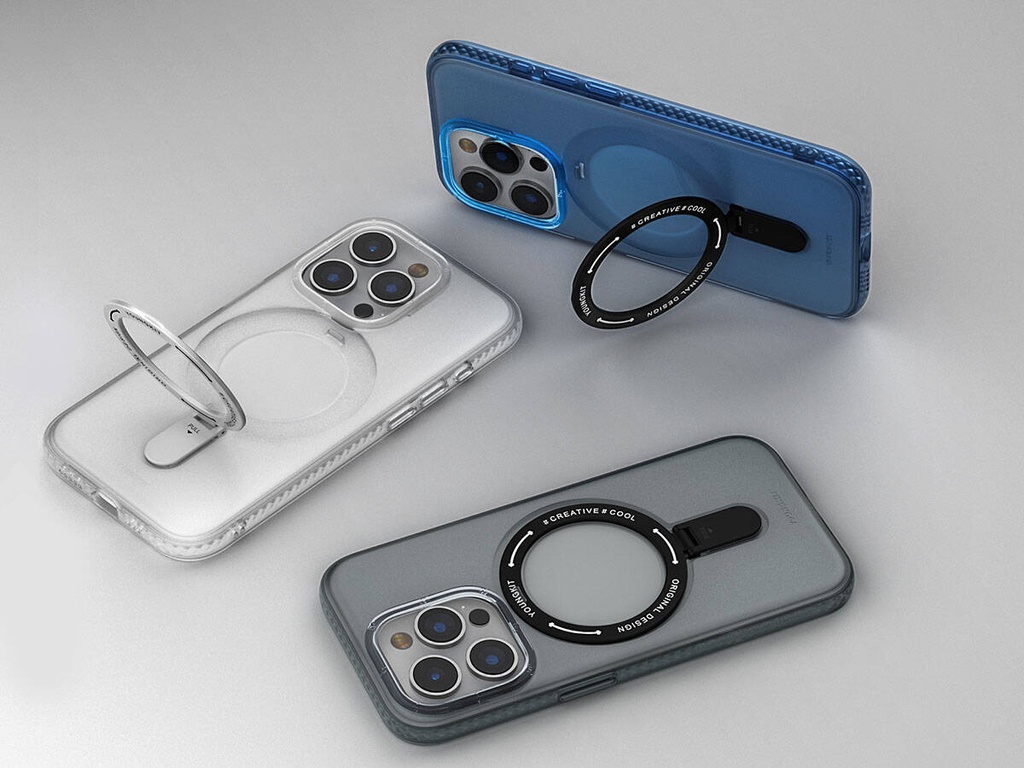 Apple iPhone 15 Pro Max Uyumlu Kılıf Magsafe Şarj Özellikli Youngkit Rock Serisi Kapak - 7