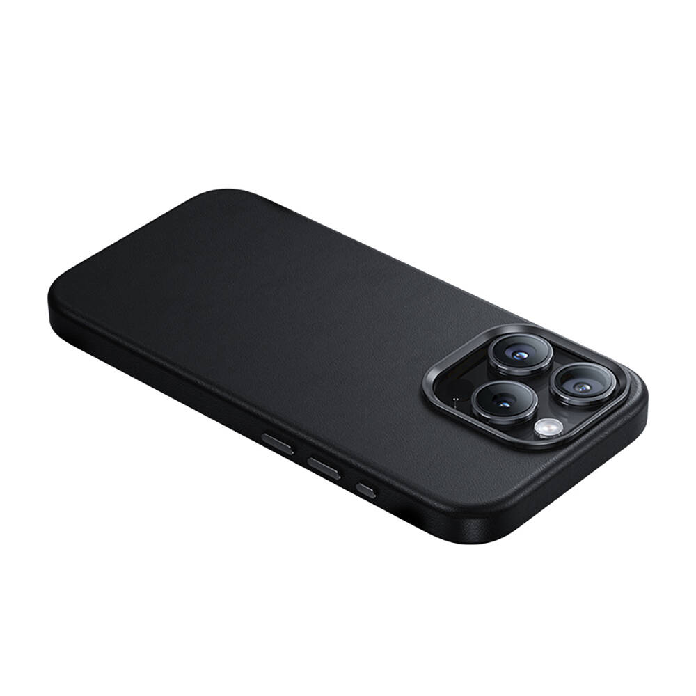 Apple iPhone 15 Pro Max Uyumlu Kılıf Magsafe Şarj Özellikli Benks Vintage Leather Kapak - 3