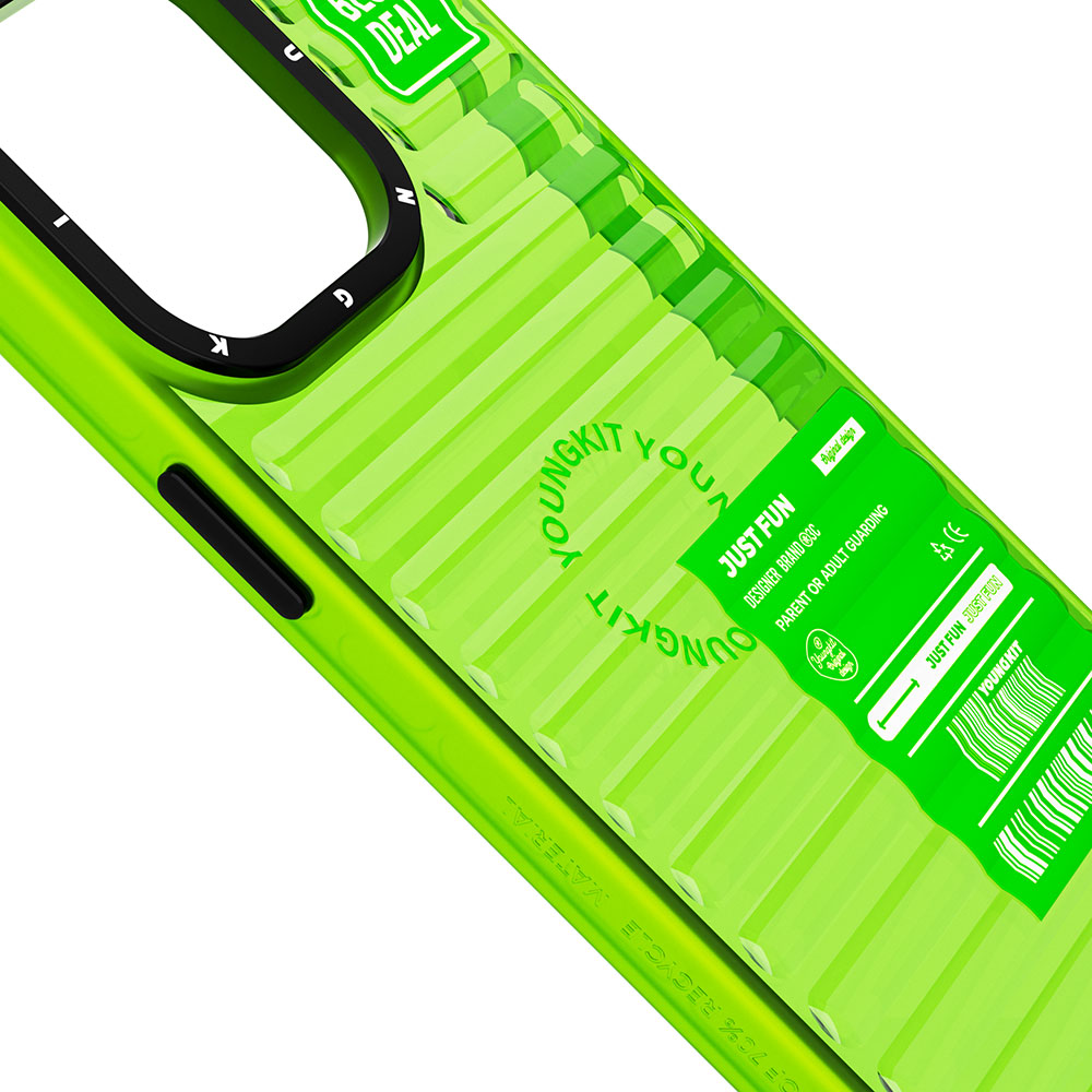Apple iPhone 14 Pro Uyumlu Kılıf Şeffaf Renkli Tasarım YoungKit Fluorite Serisi Kapak - 4
