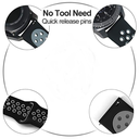 Samsung Galaxy Watch 46mm Uyumlu (22mm) KRD-02 Silikon Kordon - 5