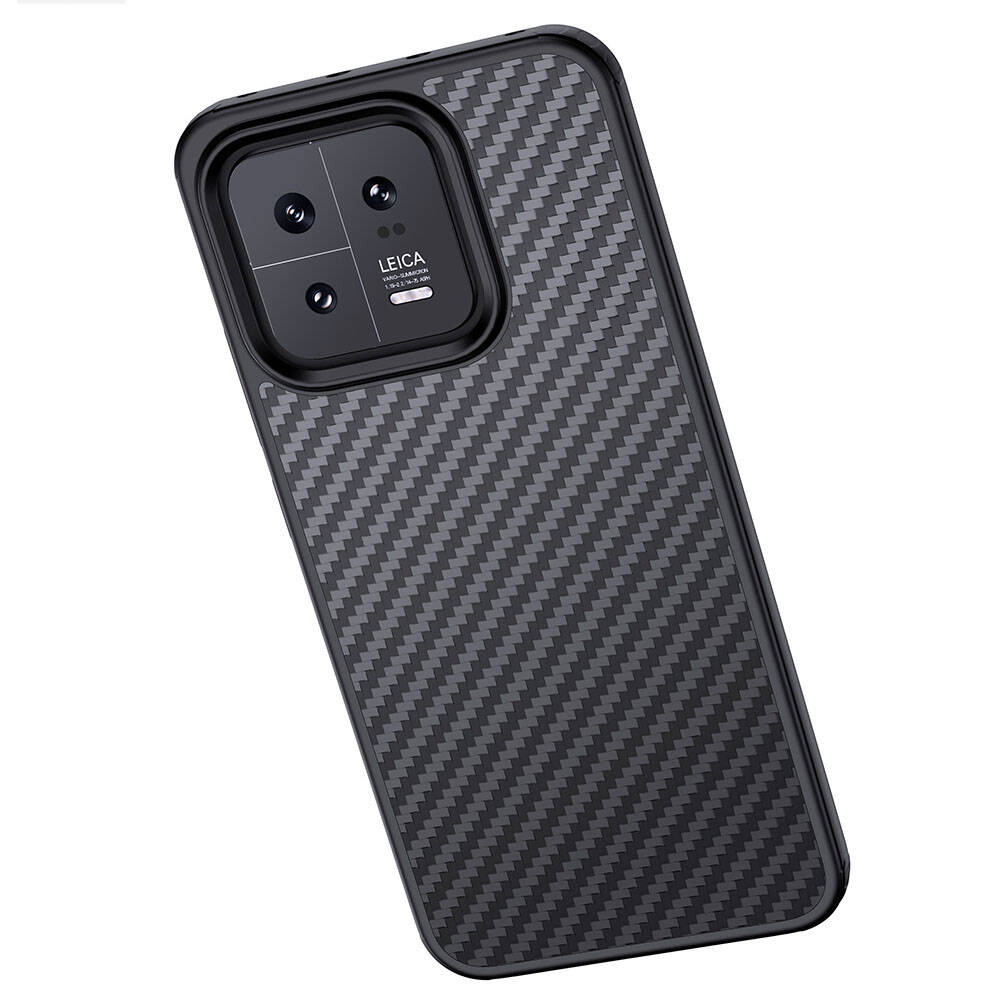 Xiaomi Mi 13 Uyumlu Kılıf Aramid Karbon Fiber Magsafe Özellikli Wlons Radison Kapak - 21