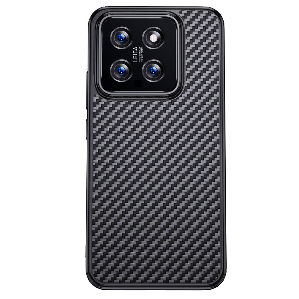 Xiaomi Mi 14 Pro Uyumlu Kılıf Aramid Karbon Fiber Magsafe Özellikli Wlons Radison Kapak - 4