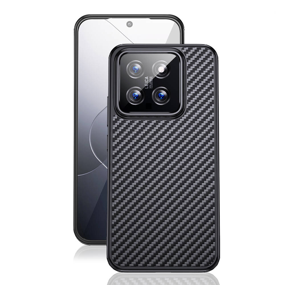 Xiaomi Mi 14 Pro Uyumlu Kılıf Aramid Karbon Fiber Magsafe Özellikli Wlons Radison Kapak - 7