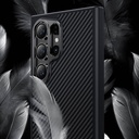 Samsung Galaxy S24 Ultra Uyumlu Kılıf Karbon Fiber Magsafe Şarj Özellikli Benks Hybrid ArmorPro 600D Kevlar Kapak - 9