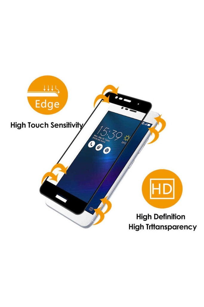 Asus Zenfone 3 ZE552KL Uyumlu Zore Ekranı Tam Kaplayan Düz Cam Koruyucu