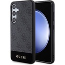 Samsung Galaxy S24 Uyumlu Kılıf Guess Orjinal Lisanslı PU Deri Şerit Logo Dizaynlı Kapak
