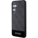 Samsung Galaxy S24 Uyumlu Kılıf Guess Orjinal Lisanslı PU Deri Şerit Logo Dizaynlı Kapak