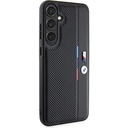Samsung Galaxy S24 Plus Uyumlu Kılıf BMW Orjinal Lisanslı M Logolu Üç Renk Çizgili Motorsport Circle Kapak
