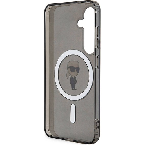 Samsung Galaxy S24 Uyumlu Kılıf Karl Lagerfeld Orjinal Lisanslı Magsafe Şarj Özellikli Karl Head IML Baskılı Kapak